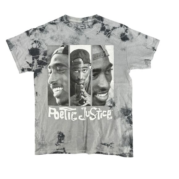 Philco's Poetic Justice Gray Tie Dyed Short Sleeve T-Shirt Unisex Mens Small - Picture 1 of 4